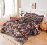 7 Pcs Quilted Comforter Set CC  217